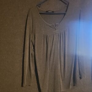 Gray Green Women's Top